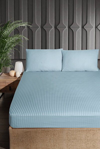 Merya طقم ملاءات سرير قطن ساتان مفردة