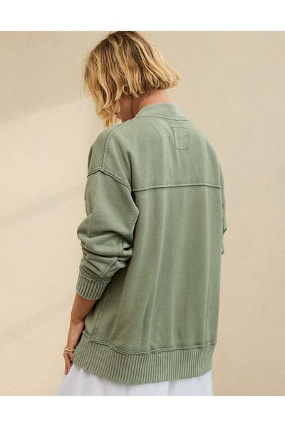 AMERICAN EAGLE Aerie Fleece Cardigan