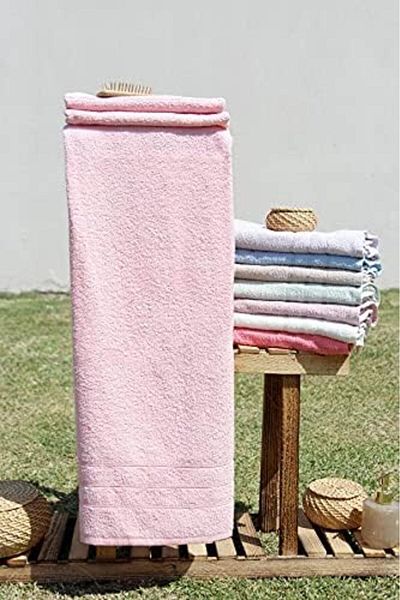 STOREMAX Mu-Artshop 100% Cotton Colorful 70X140 Bath Towel Powder Pink Tnca 871301