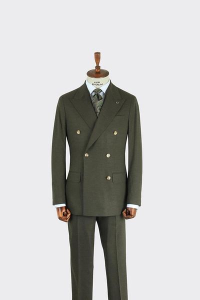 Kadir Büyükkaya Men's Double Breasted Suit-Kab1220S