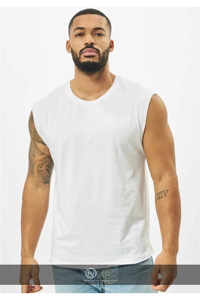 NewCabin New Season Cotton Training-Casual Athlete Oversize Αμάνικο T-Shirt