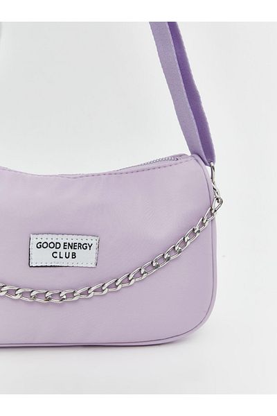 LC Waikiki LCW ACCESSORIES Lilac Chain Detailed Girl's Shoulder Bag