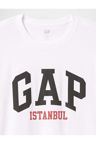 GAP Ανδρικό μπλουζάκι με κοντό μανίκι V-Frch Istanbul ΛΕΥΚΟ