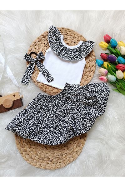 bright moon Girl's 3Rd Skirt Bady Buckle Set