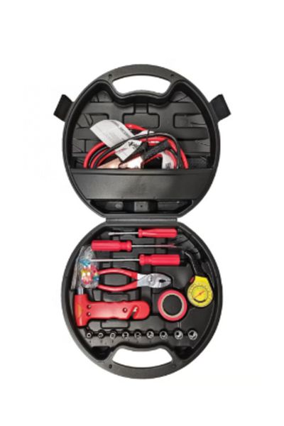 MTOOLS مجموعة أدوات الطوارئ الشاملة من mtools، مكونة من 30 قطعة، للمساعدة الأساسية على الطريق للمركبات