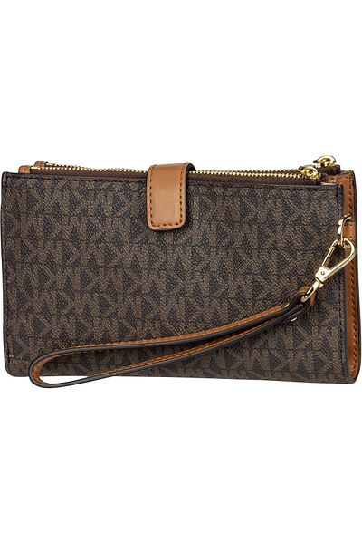 Michael Kors Clutch Jet Set Double Zip Mk Sig