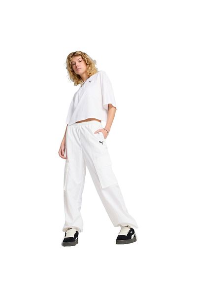 Puma Tricou Puma Wardrobe Ess Oversized Short Tee Bl, Alb, Femei