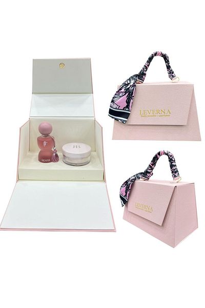 Sense 75ml perfume bag package with body powder