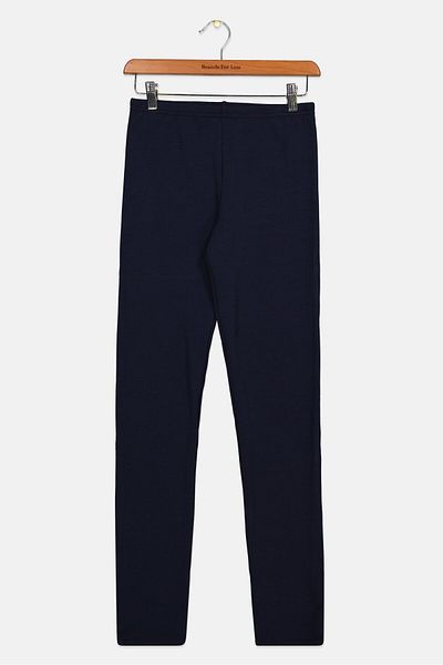 Tchibo Kids Girl Solid Thermal Leggings, Navy