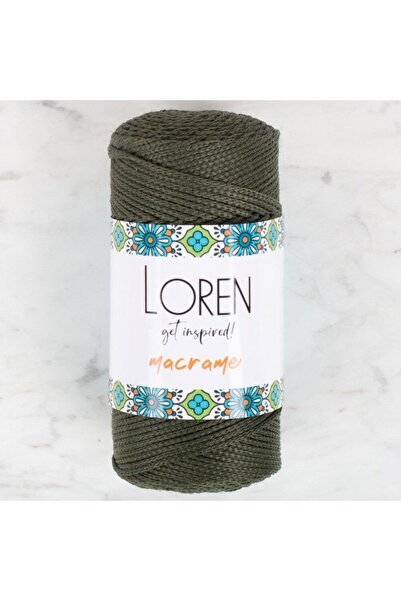 Twin Store خيط ماكرامي أخضر عسكري للحياكة اليدوية - Rm 0195 - 34337