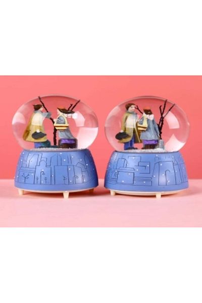 YNT İthalat Medium Size Lighted Musical Snow Globe - Mh-97