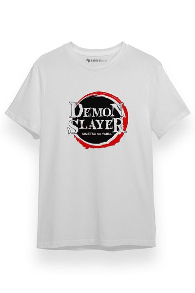 Tshirthane Demon Slayer Anime Squad Demon Slayer Kimetsu No Yaiba Λευκό κοντομάνικο ανδρικό μπλουζάκι