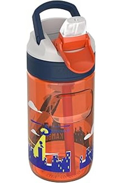 Mu Art Ahşap Kambukka Lagoon Children's Water Bottle 400ml, Flying Superboy