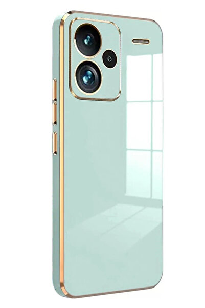 NewFace حافظة هاتف Xiaomi Redmi Note 13 Pro Plus من السيليكون - أخضر فاتح SPTGL