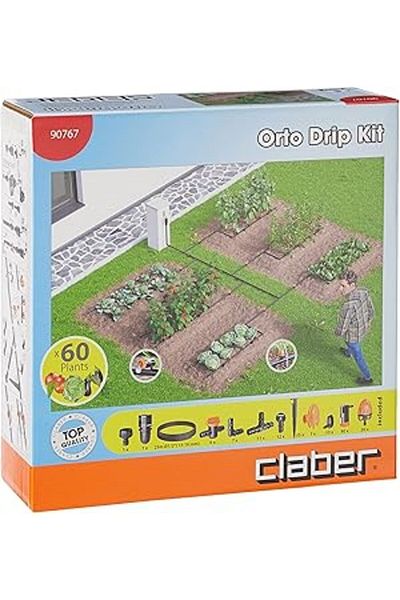 Mu Art Ahşap Claber 90767 Ortho Drip Kit Drip Irrigation System Kit - 25 Meters