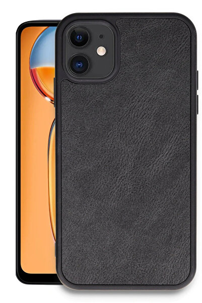 NewFace حافظة آيفون 11 من الجلد من آراس - أسود 1490049709