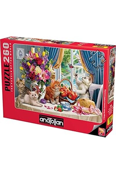 Anatolıan Anatolian Puzzle - Energetic Cats / 260 Piece Puzzle, # 3336