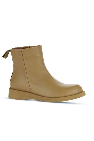 Bueno Shoes Cinnamon Leather Γυναικείες Μπότες - Flat Cut 01wz8901