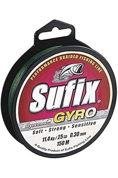 SUFIX Gyro Braid Rope Fishing Line Deep Green 0.12mm - 135m - 4.5kg