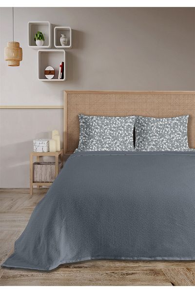 Evim 100% Cotton Olivia Indigo Single Pique Set 160 X 230 cm