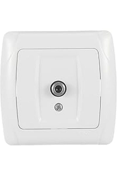 Mu Art Ahşap Carmen White Satellite Socket F Con - Terminated A.Opp