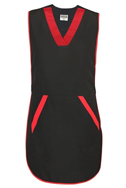 SAYGINLAR İŞ TEKSTİLİ مريلة جيليه مزخرفة برقبة على شكل حرف V