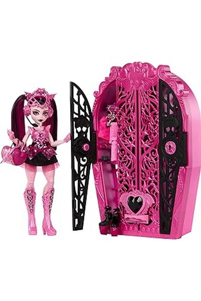 Mu Art Ahşap Monster High Skulltimate Secrets Doll and Accessories Set, Monster Secrets Draculaura Dress up Dola
