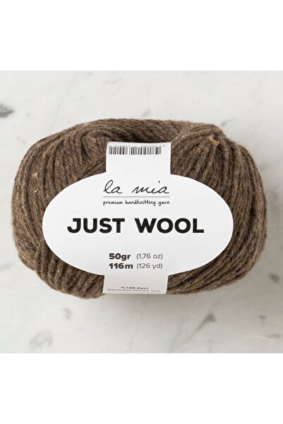 Leyaton La Mia Just Wool Brown Hand Knitting Yarn - Lt013 - 33831 Lwlhm-Rsyt34
