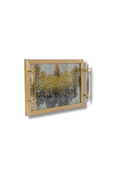 ROSE CENTER Decorative Tray, Special Design Presentation Tray, 32X18Cm
