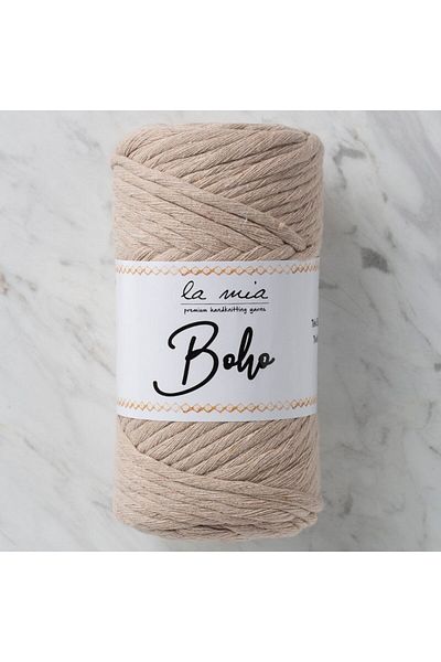 shop La Mia Boho Ανοιχτό Μπεζ Twist Macrame Rope - L049 - 33984