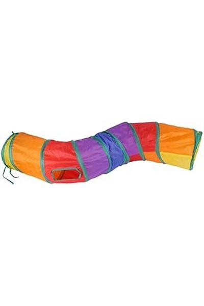 Mu Art Hoala Hoala Cat Play Tunnel, Foldable Colorful Cat Playpen, Fun Play Tunnel, Pet Hay
