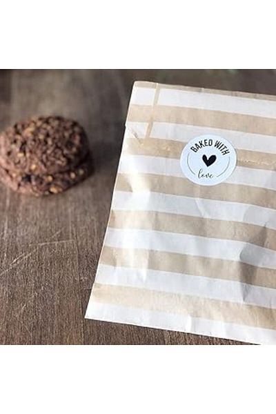 NZM TİCARET Sticker, Baked with Love 2 Sheets