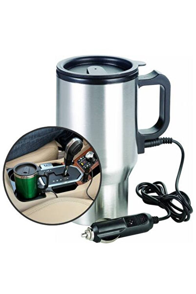 İN3DEX Araç İçi Su Isıtıcı Termos Kupa Bardak Otomobil Seyahat Isıtmalı Termos