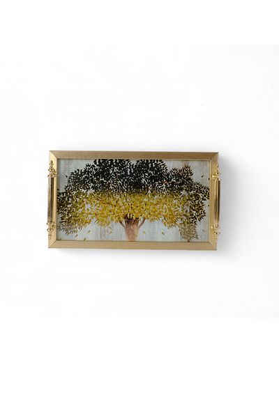 ROSE CENTER Decorative Tray, Special Design Presentation Tray, 32X18Cm
