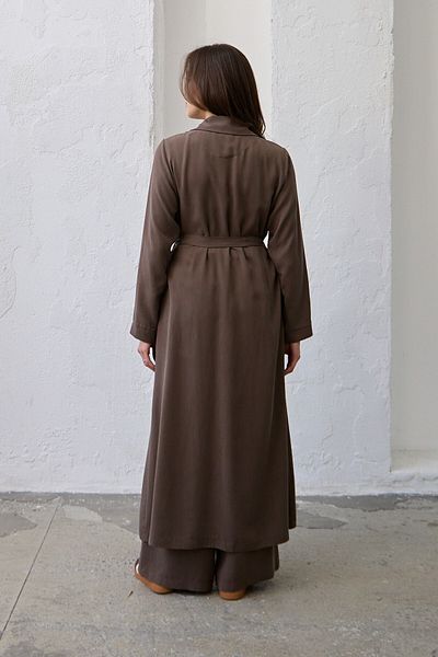 QANU Long Jacket Brown