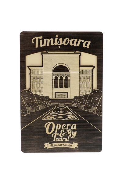 GiftExpress Tablou Opera Nationala Timisoara 40 cm