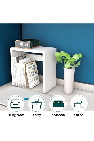 Mahmayi Modern Desk Organizer Space Saving Table for Home and Office