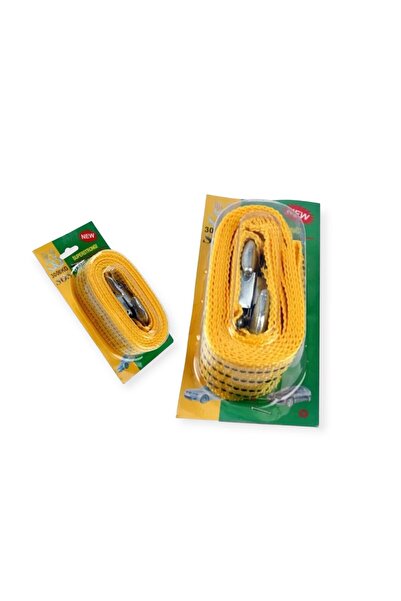 Generica حبل سحب السيارة مع خطافات بطول 5 متر، حزام سحب شديد التحمل للطوارئ ب...