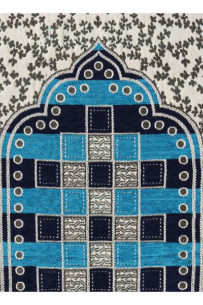BSB HOME Premium Namaz Mat – Jahnamaz – Soft Cushioning, 68x120 cm – Blue