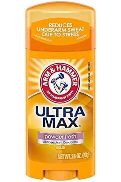 Arm&Hammer مزيل عرق ألترا ماكس بودرة منعشة صلبة بيضاوية الشكل من آرم آند هامر - 75 مل (2.6 أونصة)