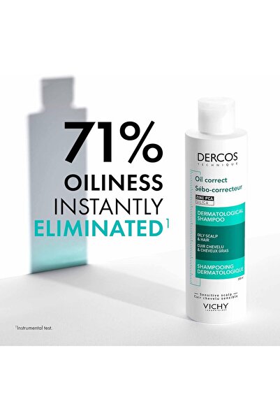 MQ Vic hy Derc os Sebo-Regulating Shampoo for Oily Hair, 200 ml