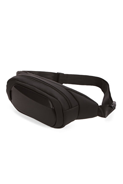 Newish Men's Black Waterproof Cross Waist Bag