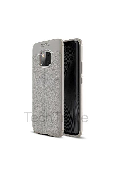 TechTrove Huawei Mate 20 Pro Kılıf Deri Extra Korumalı Slikon Kapak
