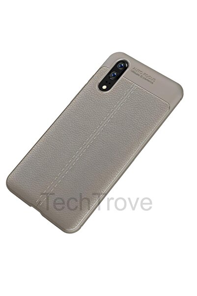 TechTrove Huawei P20 Kılıf Deri Extra Korumalı Slikon Kapak