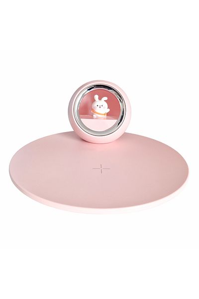 Naimeed Company Wireless charger with night light, Naimeed D6067, Pink, 180x80x180mm