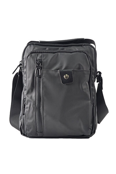 Naimeed Company Borseta barbati, de umar, Naimeed D5442, Oxford, Gri, 22x5x27cm