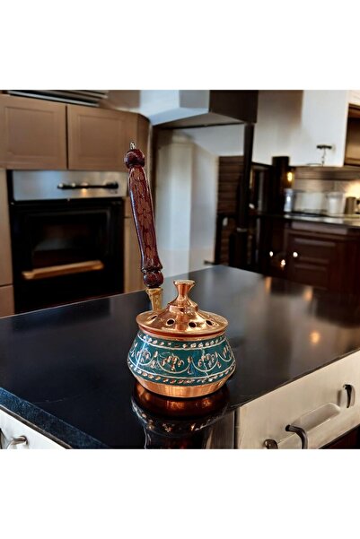 Bakır Center Bakır Tütsülük Bakır Buhurdanlık Gezdirme Tamamen El İşlemeli Ye...