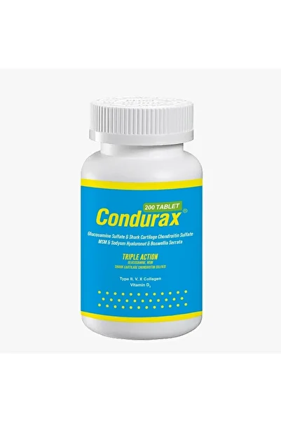 Chondurax Condurax 200 Tablets - Glucosamine, Shark Cartilage and Chondroitin Msm