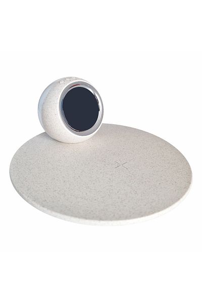 Naimeed Company Wireless charger with built-in clock and night light, Naimeed D6066, Granite, 180x80x180mm