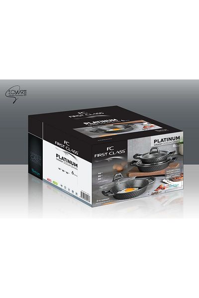 Alaca First Class 3-Piece Cast Iron Set